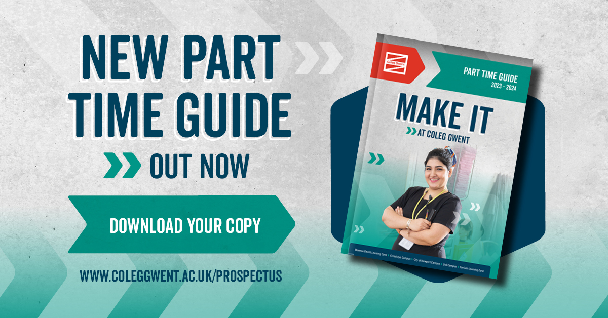 coleggwent's tweet image. New part time guide out now 📖

We have part time courses starting every month so that #job, promotion or new #hobby could be just around the corner 🙂

Download your copy today: coleggwent.ac.uk/prospectus #MakeIt #MondayMotivation
