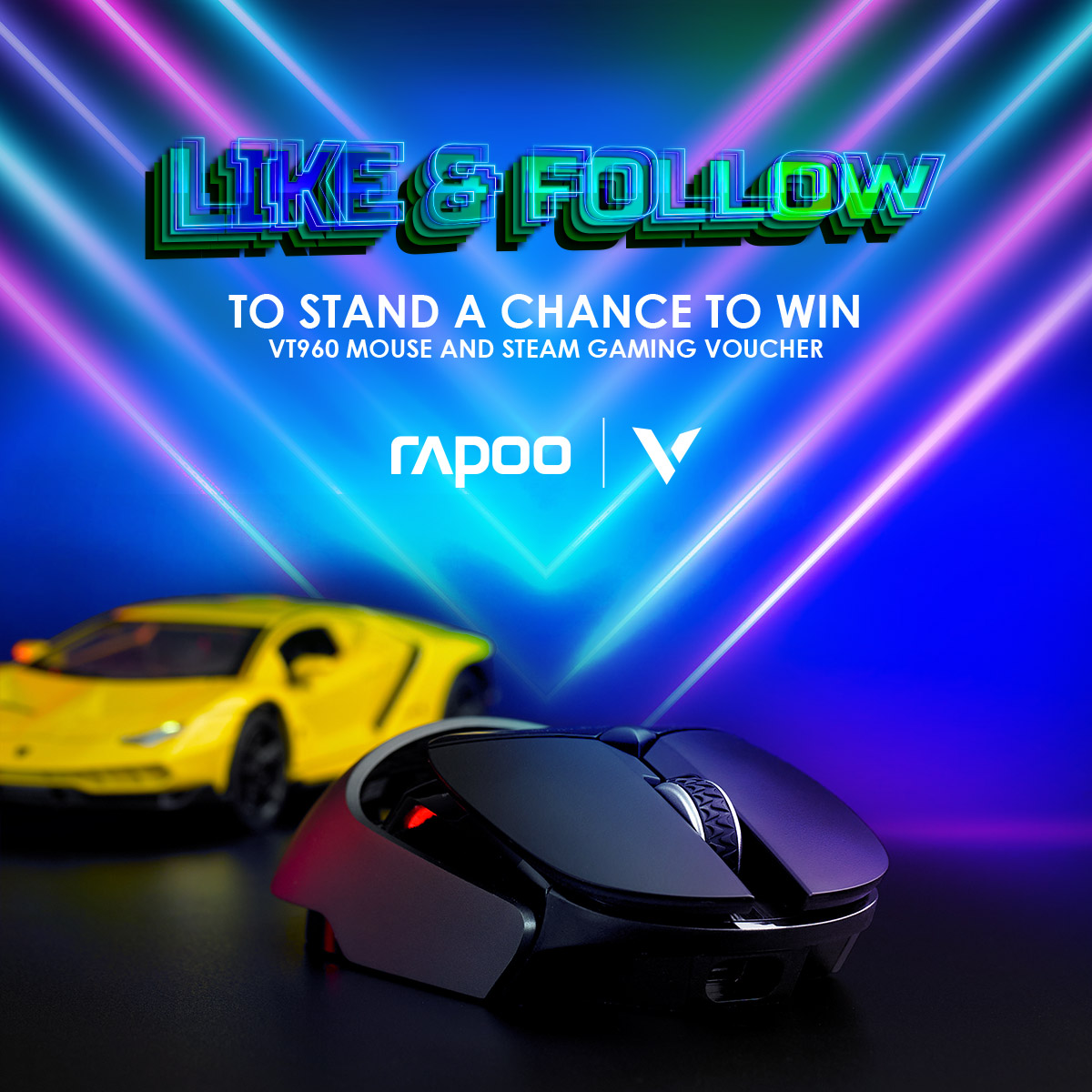 RapooAfrica's tweet photo. Our "Upgrade Your Tech Game with Rapoo" competition is now extended for 2 more weeks! 

🥇 1st Prize: Rapoo VT960 mouse + Steam gaming voucher!
🥈 2nd Prize: R500 https://t.co/236b2TUN08 voucher
🥉 3rd Prize: R250 https://t.co/236b2TUN08 voucher

Like, follow &amp; retweet to enter! https://t.co/rUPvrNbi7h