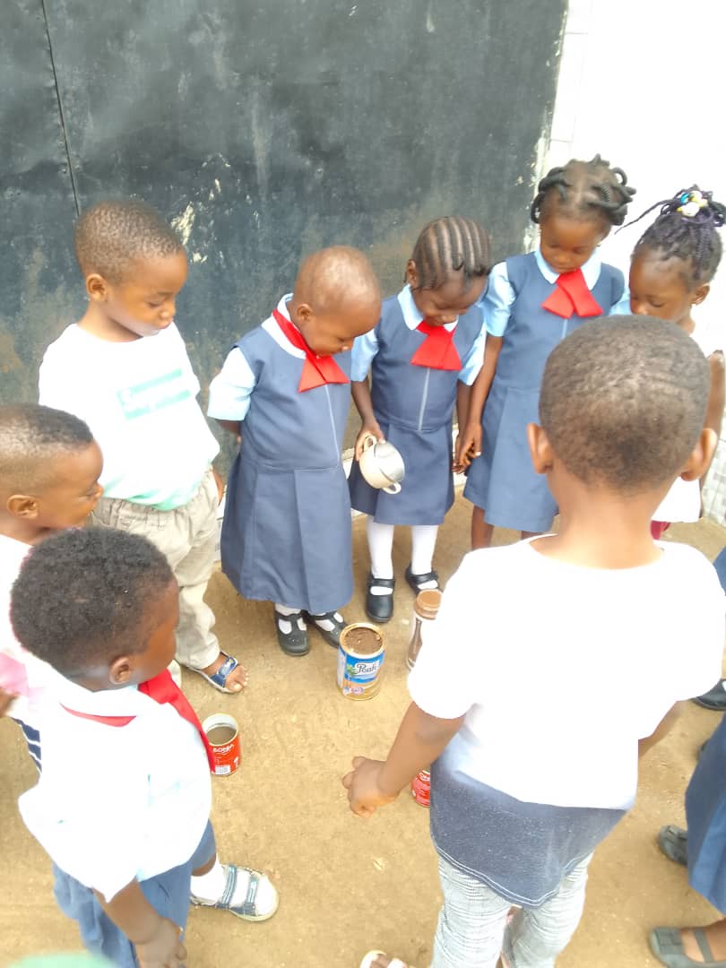 I started my Nursery School with 3 kids in January 9th. Today they are 12 Pupils. Never Give Up.