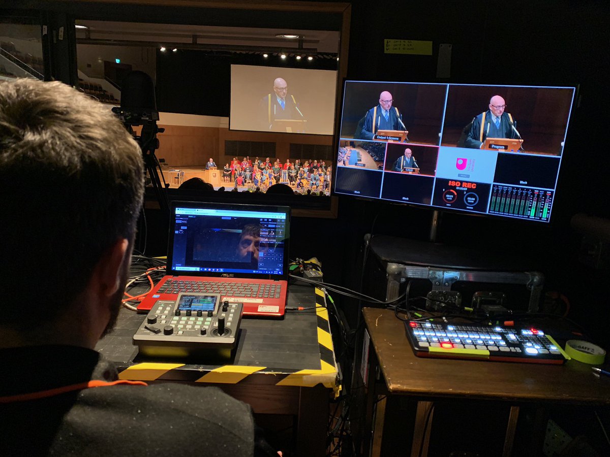Revolution_AV's tweet photo. Great to be involved, as always, with @OUBelfast for their graduation at @BelfastICC supplying our @panasonic_vssuk 4K PTZ Cameras and @Blackmagic_News ATEM for the live event and recording!

#RevolutionAV #AudioVisual #EventSolution #CreativeMedia 
#EventProfs #OUFamily https://t.co/F9toPWThjQ