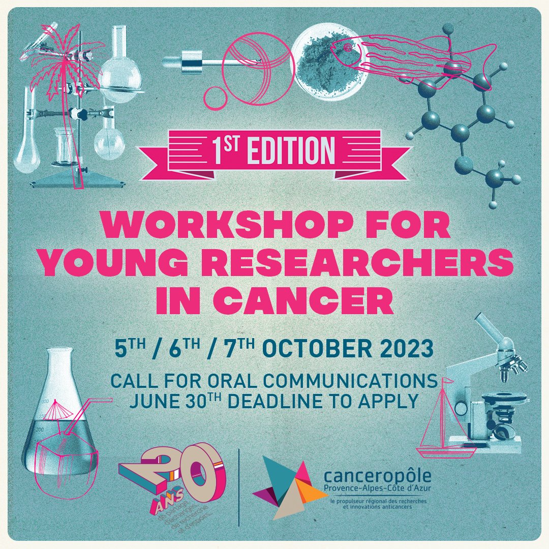 📢The 1st edition of our 'Workshop for Young Researchers in Cancer' will be held from Oct. 5 to 6, 2023 at Porquerolles🌴🐠☀️ 🗣️Call for Oral Com👉Deadline June 30th, 2023 📬To submit your abstract👉t.ly/5weF ℹ️Read more👉t.ly/ro72U #wearecanceropole
