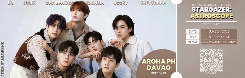 lbd_aroha's tweet photo. Davao arohas! 📣📣📣

Stargazer: Astroscope viewing party in DAVAO NCCC Mall buhangin this June 24! 400 pesos ticket (for now), non profit po ito. But if maabot 50+ people, pwede pa ma lower ang price 🥺

170+ seating capacity ng cinema so the more the merrier! DM for more deets~ https://t.co/qGRjTUVdKe