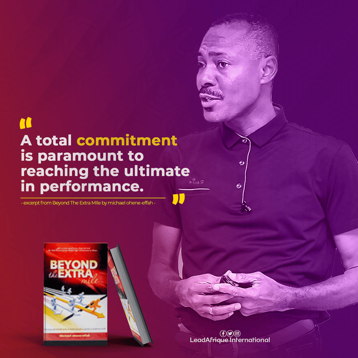 LeadAfrique's tweet photo. π₯ Ignite your inner drive and witness the power of total commitment! π Embrace the journey to unparalleled performance and soar beyond your limits! πͺβ¨ #TotalCommitment #UnleashYourPotential #PerformanceMatters https://t.co/760jPsq9gV