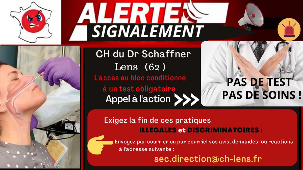AssociationPEC's tweet photo. 4/ ⤵️ Détails et liens :
- Clinique de l'Essonne, Evry (91) :
https://t.co/xFJTZ4ACgO
- CH du Dr Schaffner, Lens (62) :
https://t.co/ZEVS8xCrXc
- CH de Millau (12) :
https://t.co/e7I2KzcD0O
- CH Bretagne Atlantique, Vannes (56) :
https://t.co/D7WDtIPyXj
#StopTestHopital #PEC https://t.co/3VsmFKDdNy