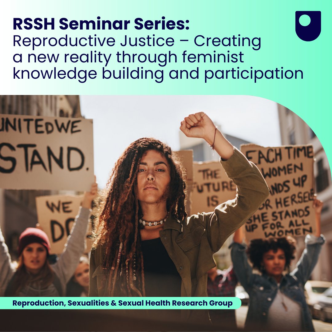 NEXT WEEK: Join the RSSH research group for a discussion on #ReproductiveJustice — a global movement combining reproductive rights and social justice ♀️✊🏾

In this live podcast, @ebdramirez will be joined by @PatMag7, @rishie_ & @Camilla_Fitzs

🎟️ ow.ly/fp9150OKhVJ
