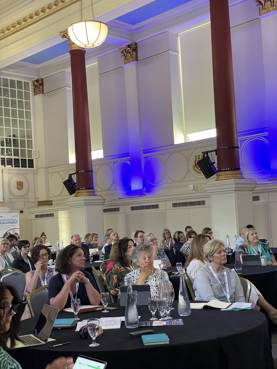 GSAUK's tweet photo. A packed room of GSA Heads ready for a day working together to discuss &amp; explore vital topics in #GirlsEd. @ProfJoeNellis is currently talking about the outlook of the UK economy &amp; effect of world events with a rallying call for a long term investment strategy for growth. https://t.co/qaAopHAFt2