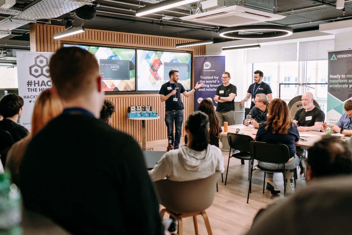 hackthehub's tweet photo. #HackTheHub23 

A massive thank you to everyone who attended 🙌
Heres a few  📸 of such an amazing day!!

More photos and videos to come 🤪

#hackthehub #hackathon #generativeai https://t.co/AK9lCAWWmU