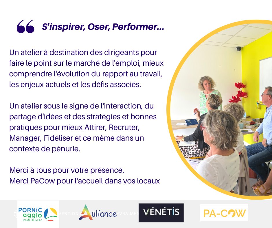 Entre incertitudes, évolution du rapport au travail et pénuries des talents, de plus en plus d'entreprises rencontrent de véritables difficultés de recrutement. L'atelier "Recruter et fidéliser autrement" a eu lieu le 8 juin dernier dans le cadre du Printemps de l'innovation.