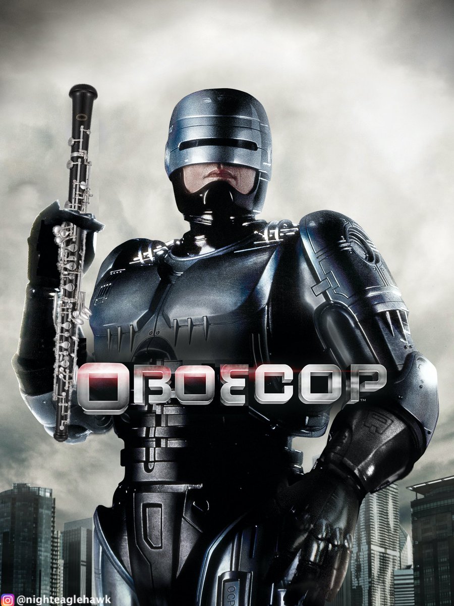 Thank you for your collaboration. #robocop #cop #police #detroit #80s #peterweller #sci #dystopia #paulverhoeven #alexmurphy #machines #robots #lawenforcement #cyborg #movies #memes😂 #memepage #memesdaily #meme #memes #crime #oboe #musicalinstrument #music #flute