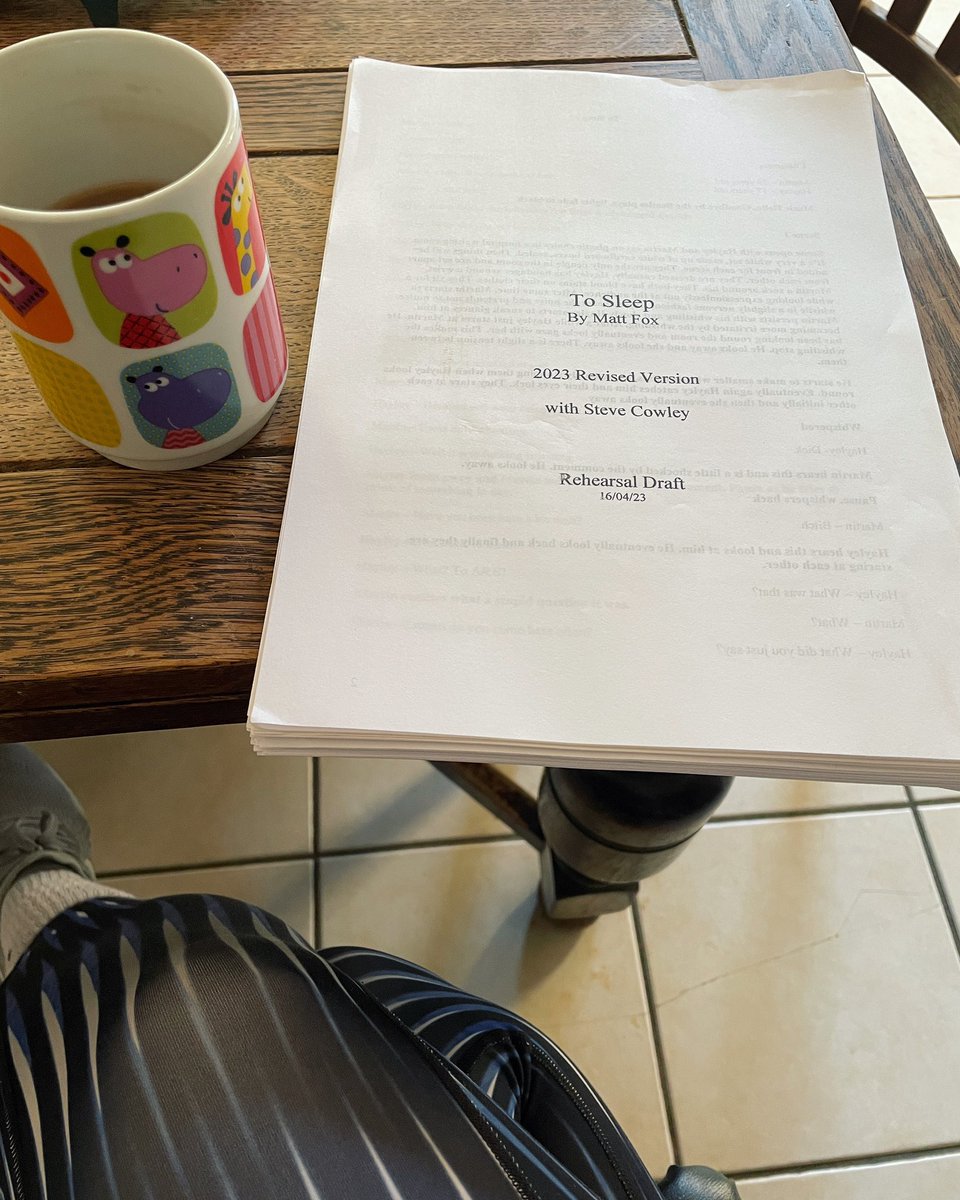 ToSleepThePlay's tweet photo. Day one of rehearsals - excited to get cracking on this exciting new revival! Watch this space for more 👀 https://t.co/biq17Ni8Nu