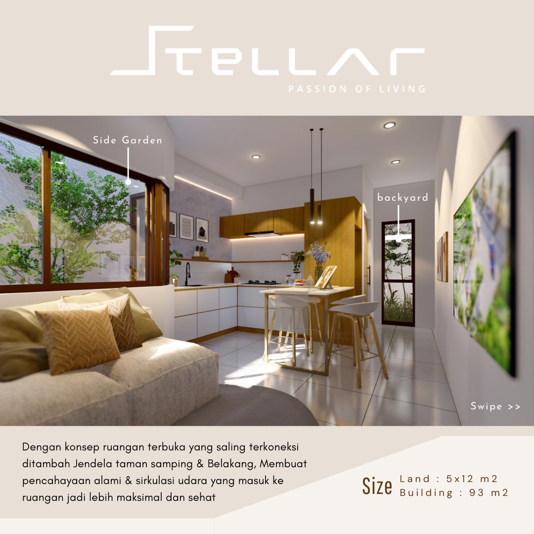 STELLARLIVINGID's tweet photo. STELLAR ― Passion Of Living
#VEGA konsep ruangan terbuka yg saling terkoneksi membuat pencahayaan alami &amp; sirkulasi udara yg masuk ke ruangan jdi lebih maksimal &amp; sehat 
#stellarliving  #rumahbintaro  #jaksel  #rumahmodernminimalis #rumahminimalis  #architecture  #rumahmodern https://t.co/9EMrAMV4zQ