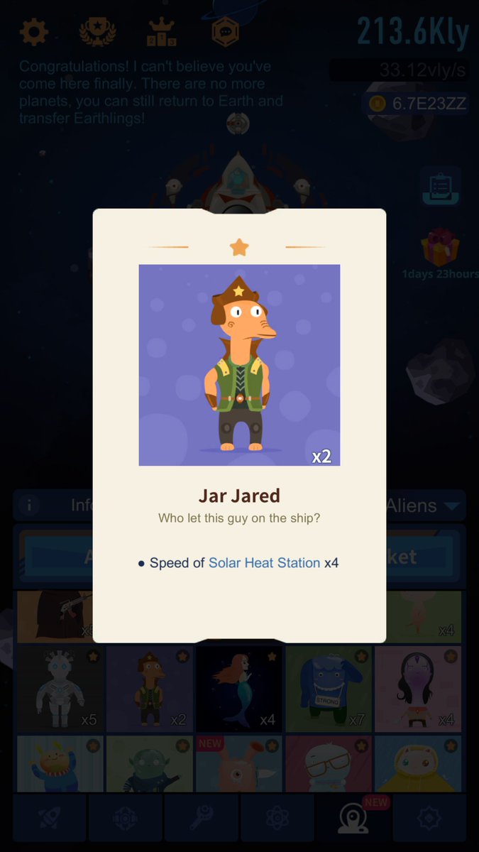 CapPlayGames's tweet photo. Meet Jar Jared in Space Colonizers, the adorable alien with a unique sense of style. Sporting a cute hat and a long nose, Jar Jared is sure to capture your imagination!๐ช
GP: https://t.co/vAuy0XNhxn
#SpaceColonizers #AlienEncounter #JarJared #CosmicAdventure #ExtraterrestrialFun https://t.co/1awPO9ExAZ