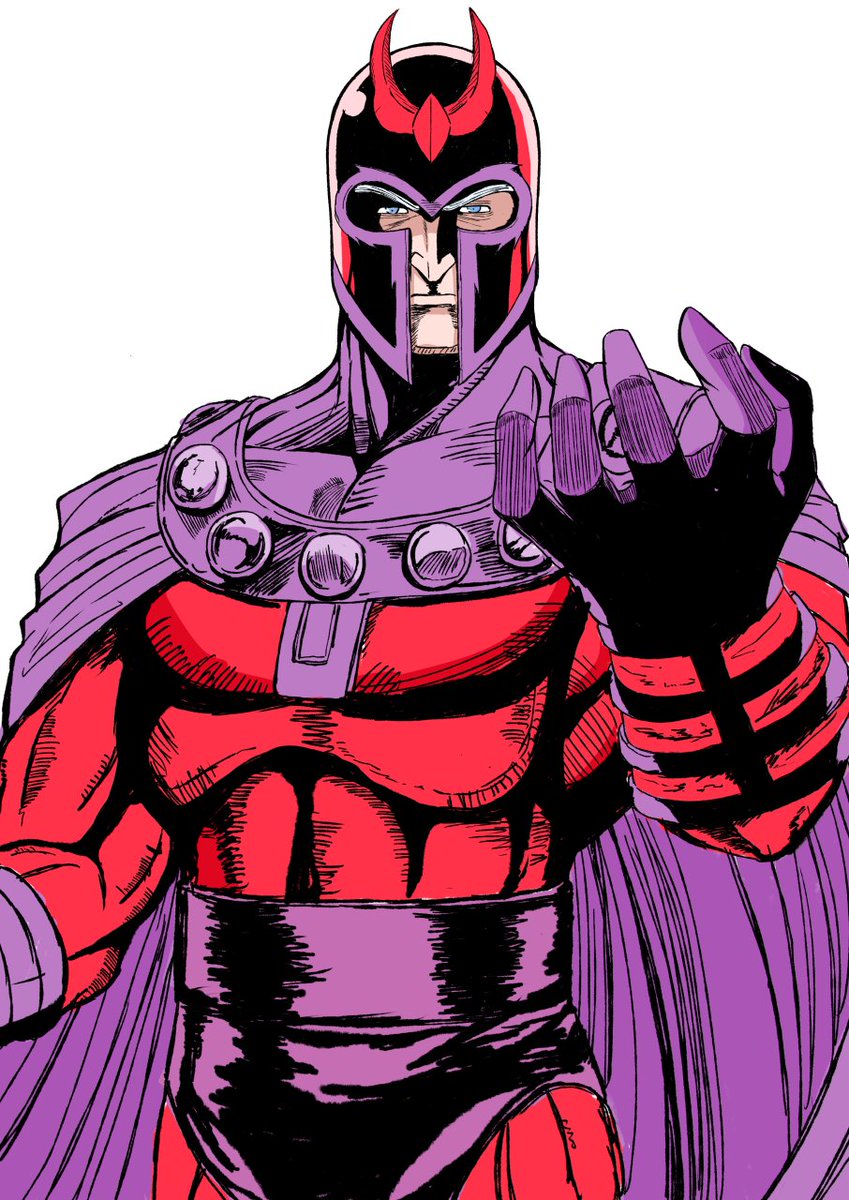 「磁界王 マグニートー #マーベル #Marvel #マグニートー #xmen」|べるまのイラスト