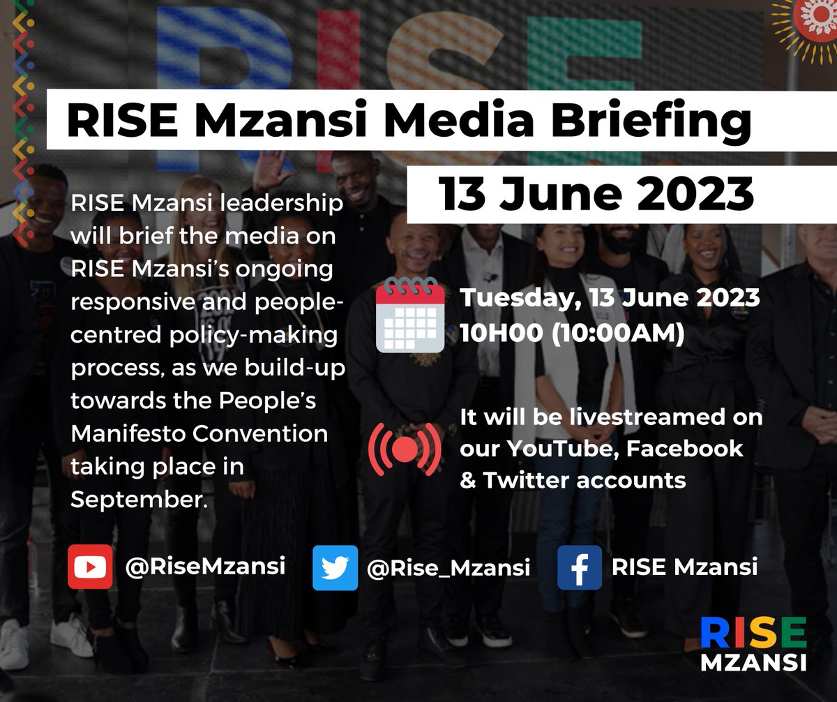 RISE Mzansi on Twitter "Tune into RISE Mzansi's social media channels