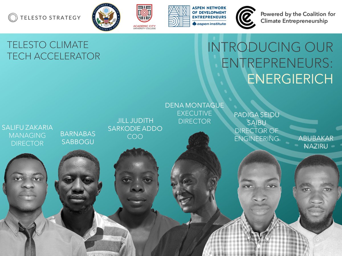 Telesto is excited to showcase ÉnergieRich from its Climate Tech Accelerator today.

ÉnergieRich locally produces high-quality and affordable clean energy systems in Ghana. They partner with local communities and aim to scale up to mitigate the impacts of climate change.