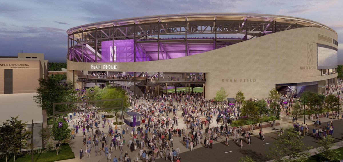 Northwestern drives toward goal line on $800M Ryan Field project chicago.suntimes.com/2023/6/12/2375…