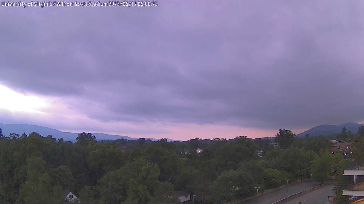 UVA Scott Stadium at sunrise and it's 69.6 F.