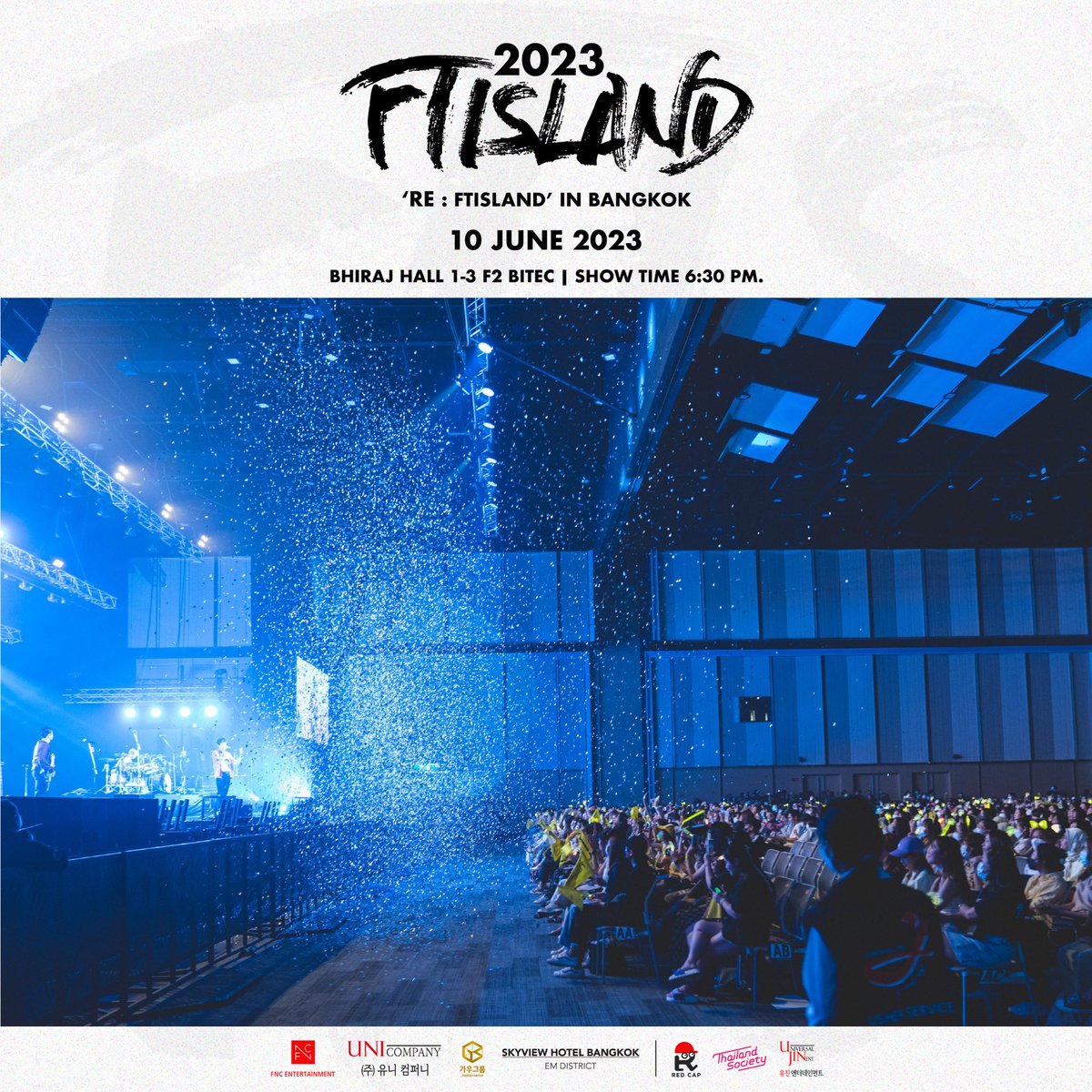 ftislandinbkk's tweet photo. 🙏🏽✨ขอบคุณ "พรีมาดอนน่า" ทุกคน ที่มาร่วมสร้างความทรงจำดี ๆ กับ "FTISLAND" กันอย่างสนุกสนานอบอุ่นหัวใจในคอนเสิร์ต “2023 FTISLAND LIVE 'RE : FTISLAND' IN BANGKOK”  📌💖🫰🏼

#RE_FTISLANDinBKK 
#RE_FTISLANDinBANGKOK https://t.co/XPnCCUN6M5