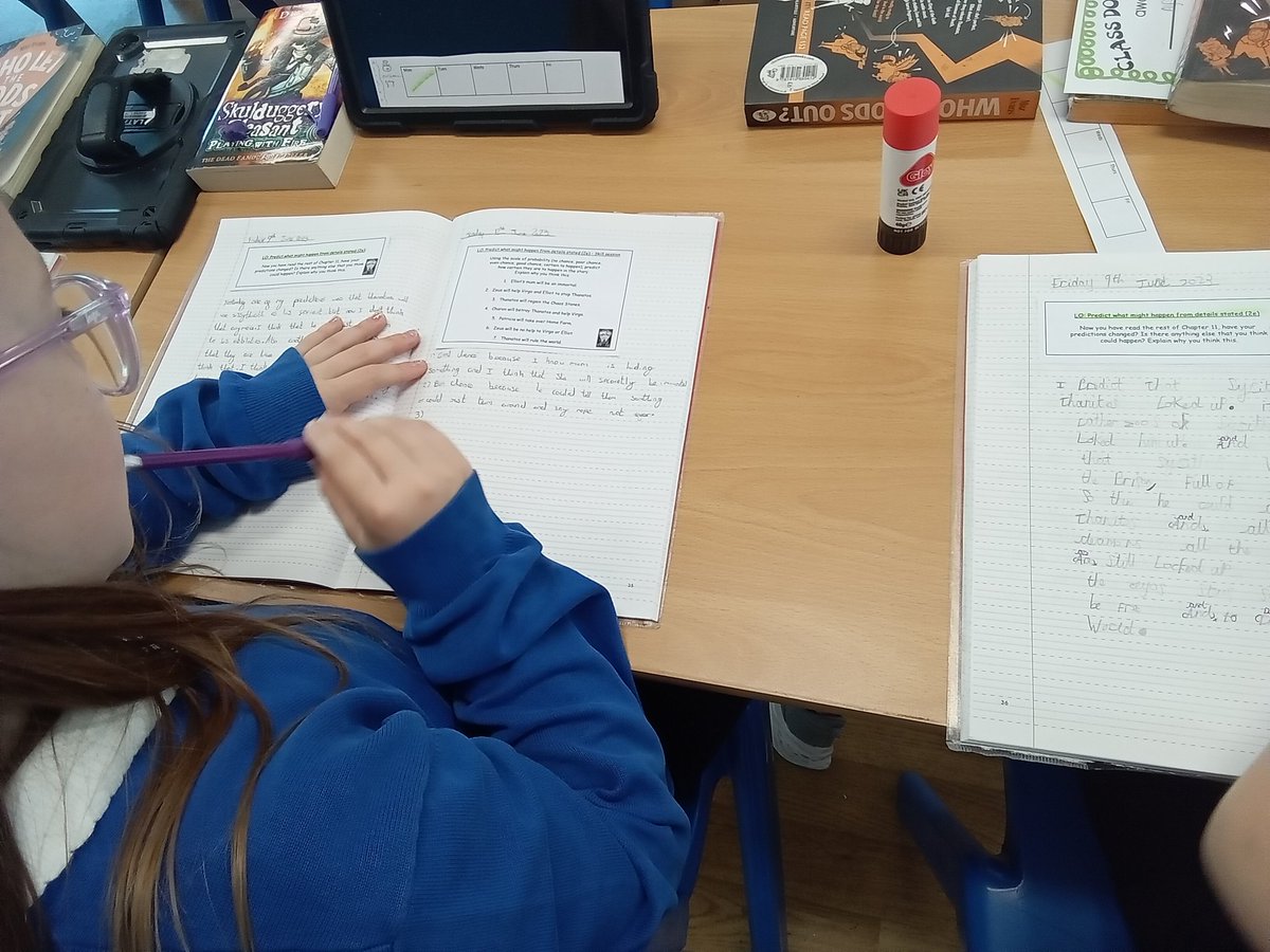 MerseyDeltaY5's tweet photo. How probable are my predictions? Year 5 are explaining their thoughts @DeltaMersey https://t.co/ST9uudbfuR