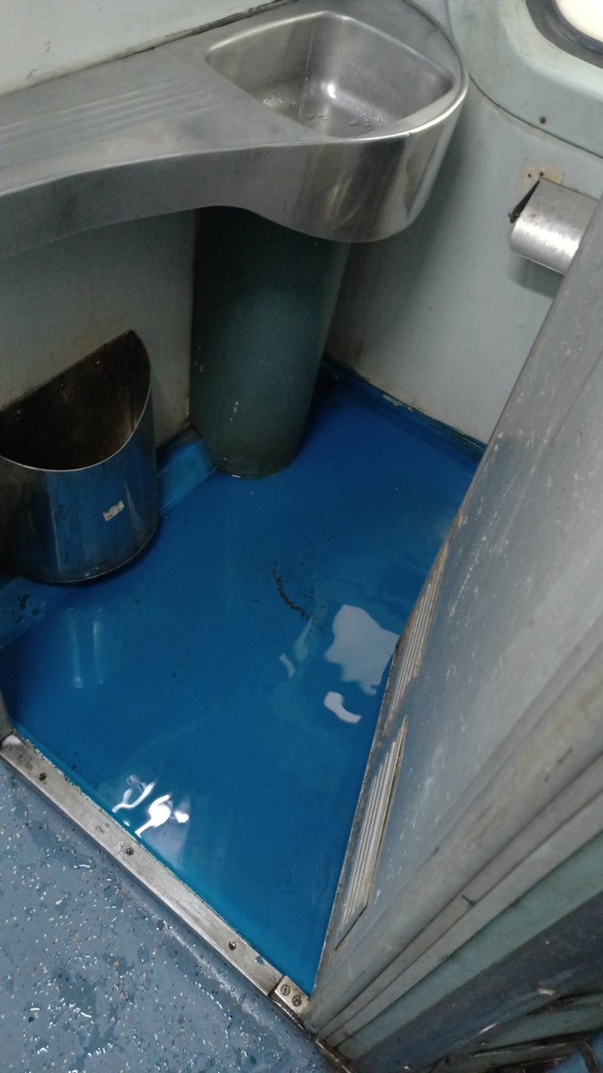 Pathetic condition in Couch num B6 In Hamsafar Exp ( Sealdah to Jammu) water over flow from Bathroom pls attend immediate @IRCTCofficial @RailMinIndia @indianrailway__