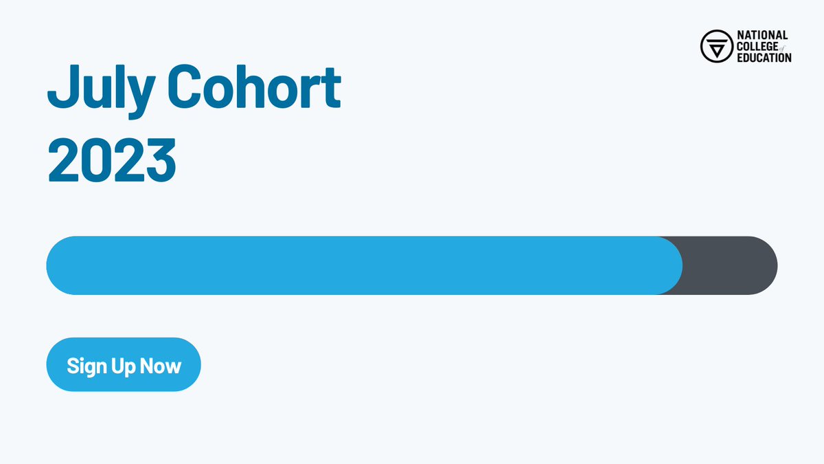🚨JULY COHORT IS NEARLY FULL 🚨

If you are still keen to join #OurNCEJourney this summer, make sure to register your interest THIS WEEK ⬇️

ow.ly/Oi0H50Nqaq7

#Apprenticeship