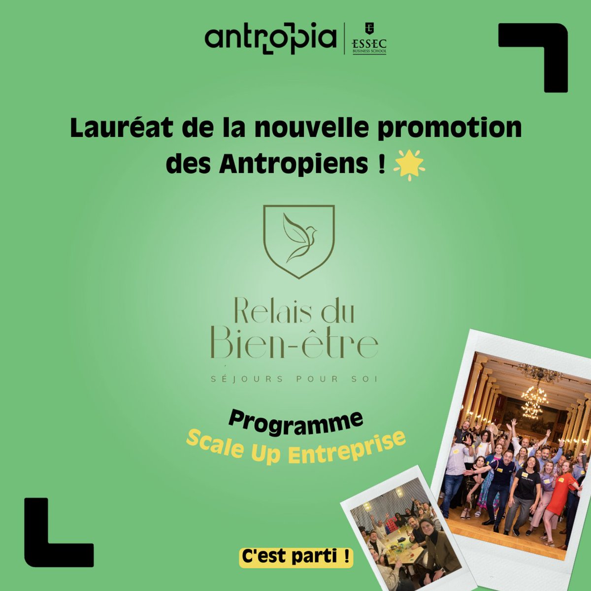 Impact Track (@impacttrack) on Twitter photo Fiers de faire partie des lauréats de la nouvelle promotion d'#entrepreneurs accompagnés par <a href="/antropiaessec/">Antropia ESSEC</a>
Au programme : du temps pour faire un pas de côté et solidifier nos appuis avant d'accélérer le projet 🏁
Top départ du programme d'#accompagnement en juillet ! Fiers de faire partie des lauréats de la nouvelle promotion d'#entrepreneurs accompagnés par <a href="/antropiaessec/">Antropia ESSEC</a>
Au programme : du temps pour faire un pas de côté et solidifier nos appuis avant d'accélérer le projet 🏁
Top départ du programme d'#accompagnement en juillet !