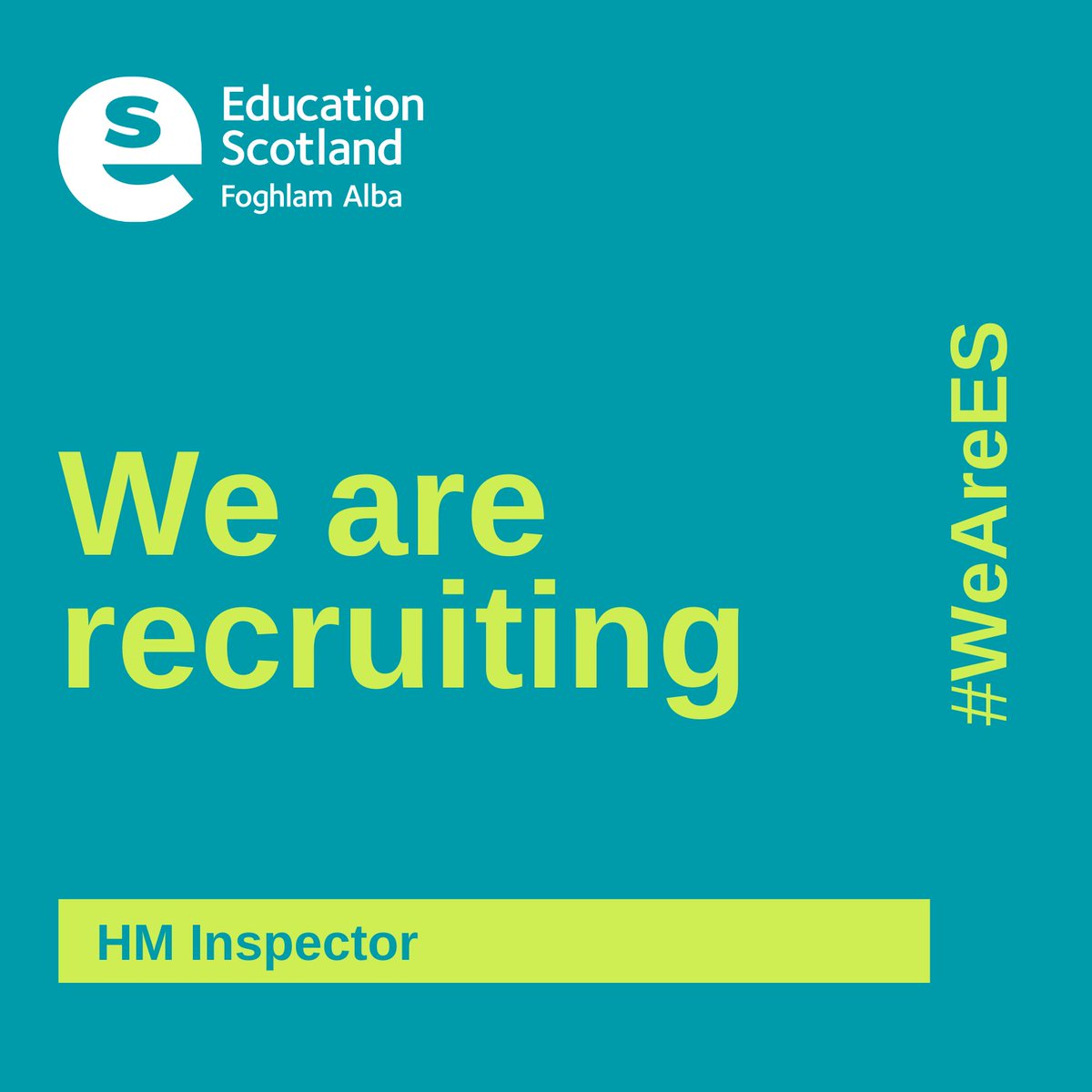 EducationScot's tweet photo. Do you strongly understand quality improvement in education and emerging developments and changes in Scottish education and inspection? We're looking for a number of HM Inspectors, so come and join #TeamES! Find out more and apply by 2 July: https://t.co/kMBnQ6y434 https://t.co/NupLpb67vy