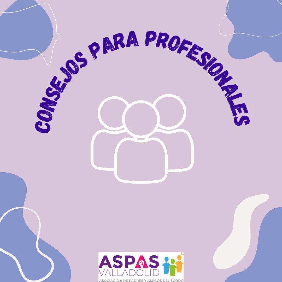 ASPASValladolid's tweet photo. Para empezar la semana...
✍os dejamos algunos consejos básicos para todos los profesionales que trabajamos con personas con Discapacidad Auditiva.

Si tienes cualquier consulta... ¡no dudes en preguntarnos! 💜 https://t.co/9NkmiAugEx