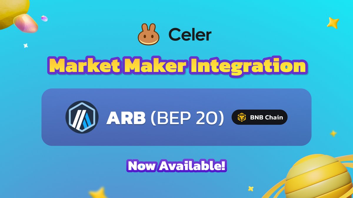PancakeSwap's tweet photo. 1/🤝 Through our Market Maker (MM) integration, we've partnered with Market Makers to provide liquidity for ARB (BEP 20) on the BNB Chain. You can trade ARB (BEP 20) on the BNB Chain without needing bridges or incentivized liquidity pools. https://t.co/qmYSM0plJ9 https://t.co/dLylv4rNAi
