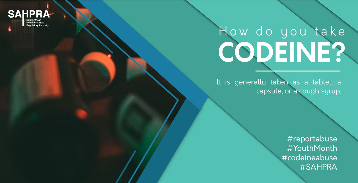 SAHPRA1's tweet image. #YouthMonth2023  When used under the direction of a health professional, codeine-containing medicines are a relatively safe way to treat minor pain or suppress non-productive coughs. 

@GCIS @OfficialSAPC @HPCSA_ @HealthZA @SAMedicalAssoc

#SAHPRA
#codeineabuse
#YouthMonth