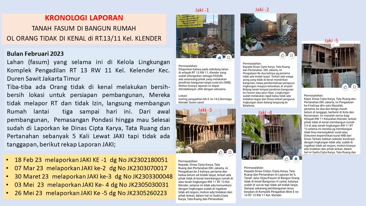 garongalam's tweet photo. @dinascktrpdki, kenapa laporan warga sudah 5 bulan belum ad Respon, salahnya dimana.... https://t.co/9nq6gQbP7P