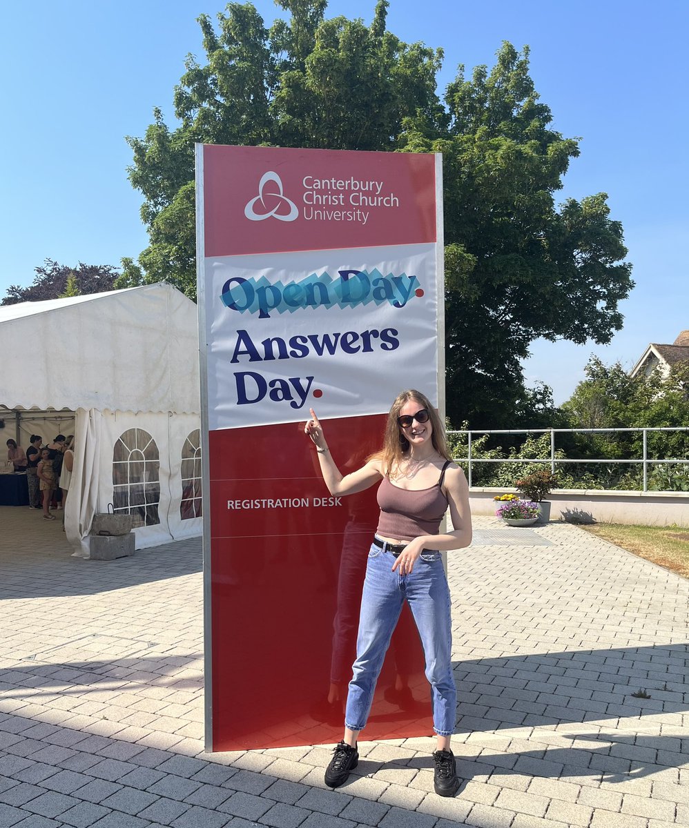 CanterburyCCUni's tweet photo. The sun was shining for our Answers Day yesterday. ☀️ If you left with any questions, contact our course enquiry team at courses@canterbury.ac.uk 🙌
#AnswersDay #CCCUOpenDay https://t.co/IKn2ArfnBL