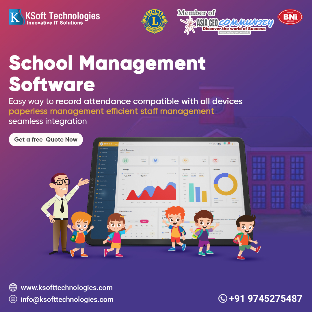 Easy way to record attendance compatible with all devices paperless management efficient staff management seamless integration

#LetsGrowBusinessWithKsoft #KsoftWebsiteMovement
#schoolerp
#education
#schoolmanagementsoftware #software #erp #schoolsoftware #schoolmanagement