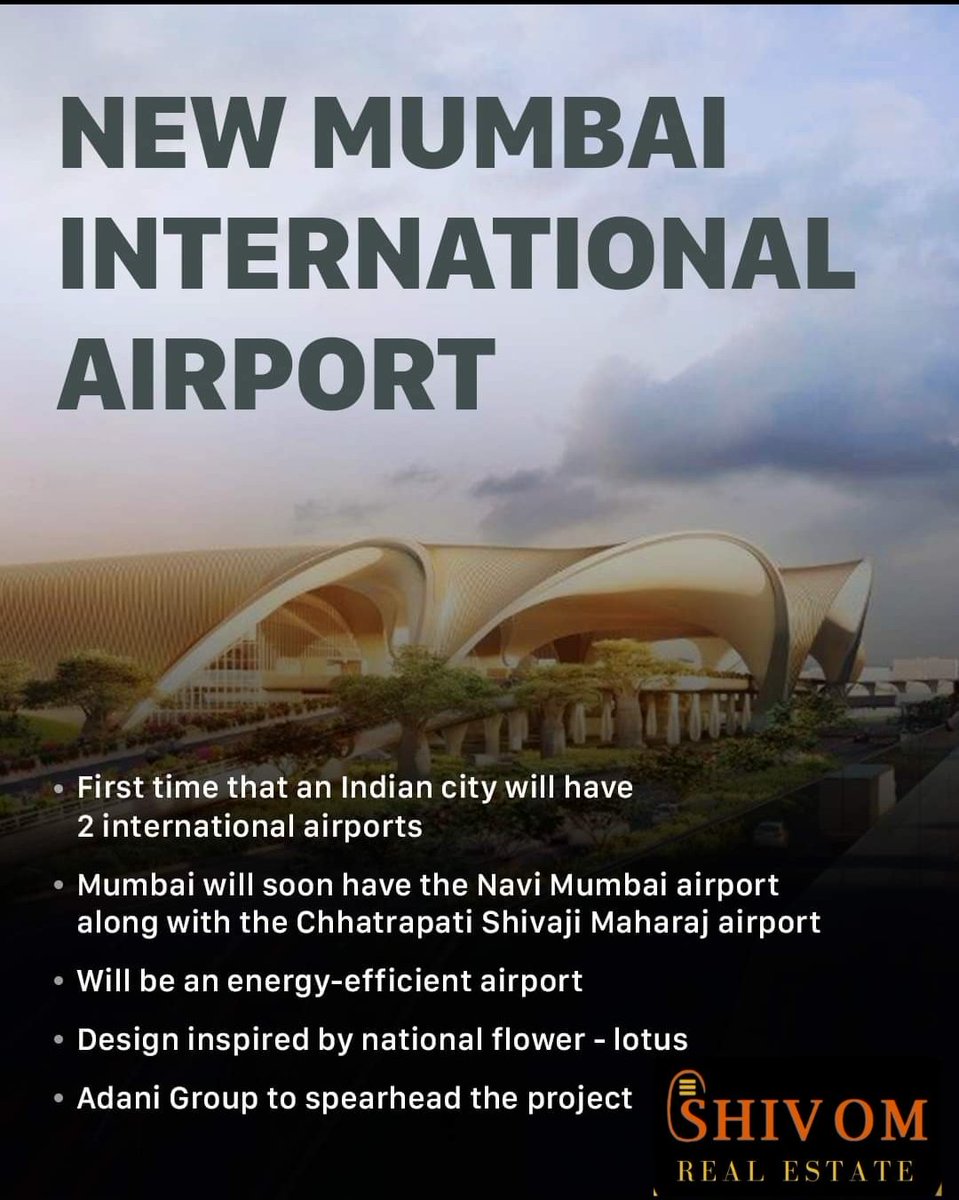 ShivOmRe's tweet photo. Navi Mumbai International Airport.

@shivomre
 📲 +91-9628912767
📧shivomrealestateinfo@gmail.com
.
.
.
 #navimumbai #NaviMumbaiAirport #navimumbaiairportnews #chhatrapati #ChhatrapatiShivaji #shivomrealestate #chhatrapatishivajimaharaj #airport  #News #news #newstarts https://t.co/LWao7zqVHt
