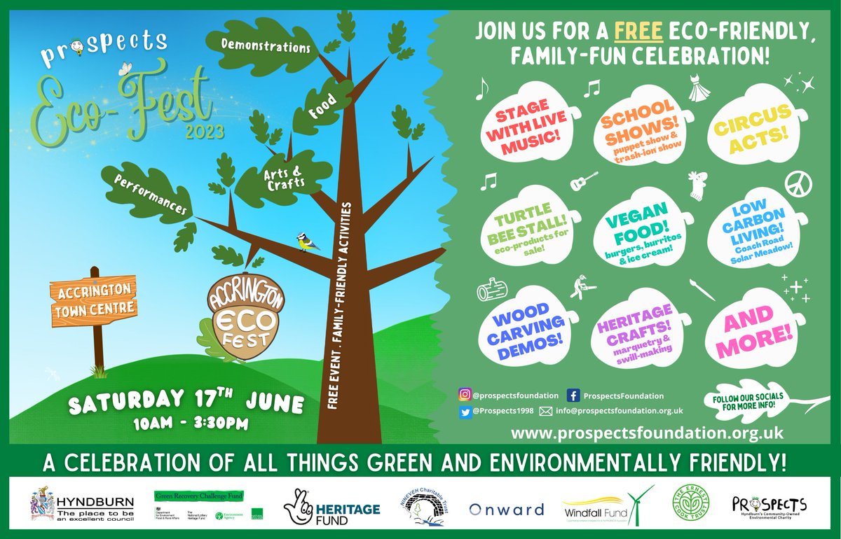 This Saturday in Accrington Town Square EcoFest is back!  Join us for Hyndburn’s green and environmentally friendly festival, from 10am–3.30pm on 17th June.  We have some amazing free and family friendly entertainment lined up! 💚 <a href="/VisitLancashire/">visitLancashire.com</a> #Lancashire