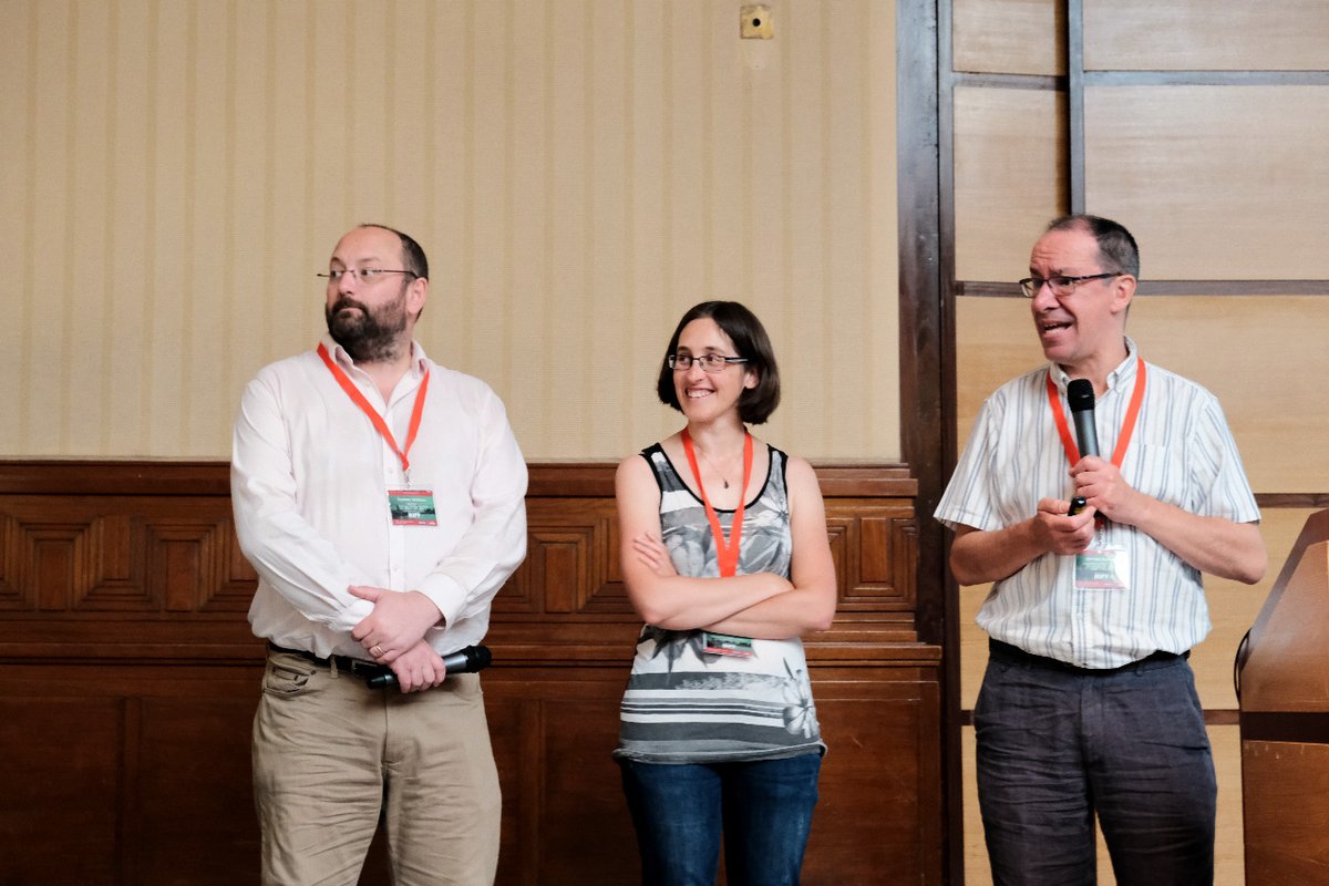 nanoGeConferences (@nanoge_conf) on Twitter photo 🟢👥 Scientific organisers opening the first day of #HOPV23! Tracey Clarke (<a href="/ucl/">UCL</a>), James Durrant (<a href="/durrant_group/">Durrant Group</a>) and Trystan Watson (<a href="/TrystanWatson/">Trystan Watson</a>).
Wishing all attendees a phenomenal time!
🔗 Check the complete schedule here: nanoge.org/HOPV23/program… 🟢👥 Scientific organisers opening the first day of #HOPV23! Tracey Clarke (<a href="/ucl/">UCL</a>), James Durrant (<a href="/durrant_group/">Durrant Group</a>) and Trystan Watson (<a href="/TrystanWatson/">Trystan Watson</a>).
Wishing all attendees a phenomenal time!
🔗 Check the complete schedule here: nanoge.org/HOPV23/program…