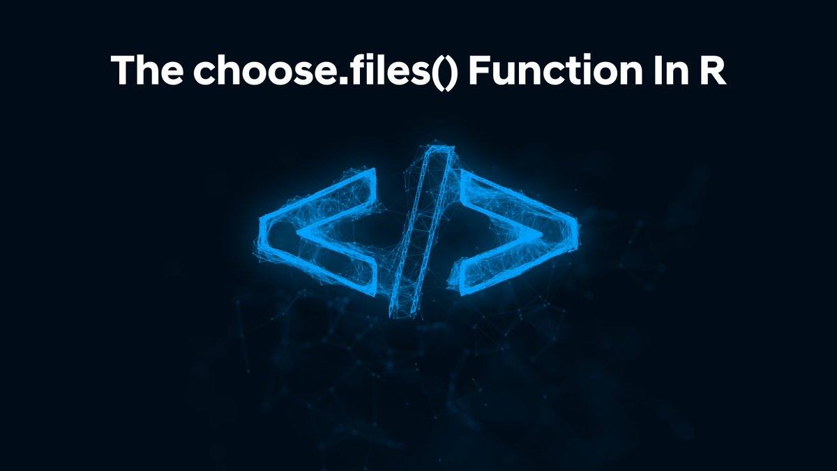 datastoragesorg's tweet photo. How To Use The choose.files() Function In R To Pick Files Interactivel
If you want to use the choose.files() function in r to pick files interactivel, the following article will provide you with detailed instructions. #R #choose.files()function https://t.co/jeTzLlKMVj https://t.co/mdQOYEaHpM