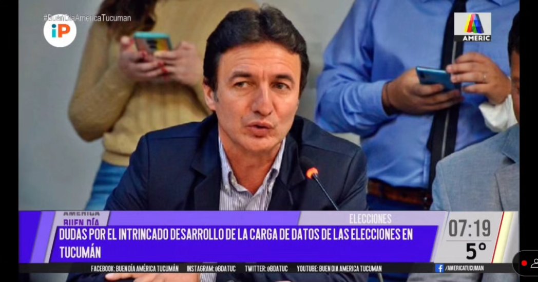 BDATuc's tweet photo. Alfaro apuntó al oficialismo por la caída de la carga de datos: "Qué sospechoso"
El candidato a vicegobernador de JxC volvió a denunciar "una manipulación" en el escrutinio de San Miguel de Tucumán.
#BDATuc https://t.co/uXQRZQoc67