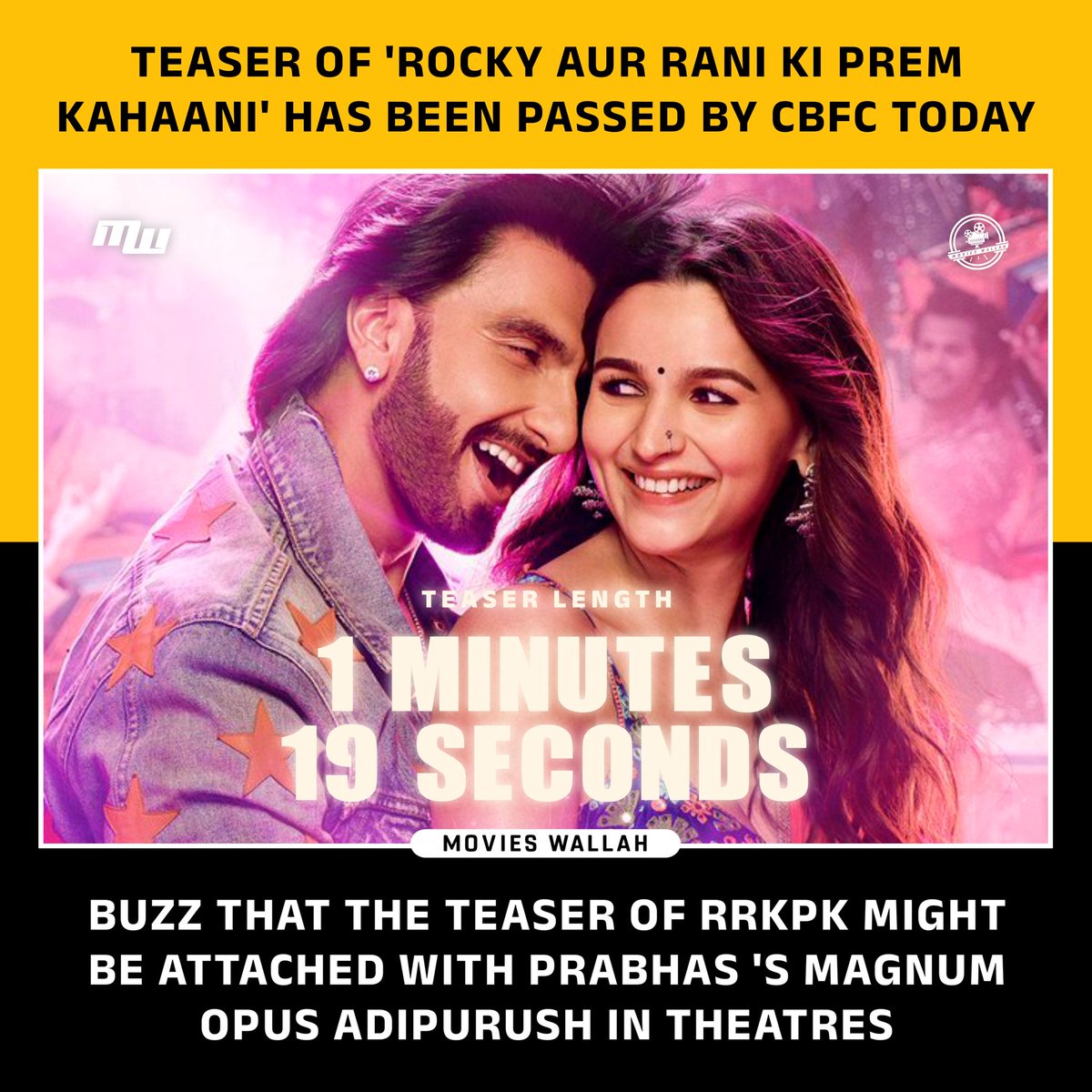 #RRKPKTeaser out SOON !! 

#RockyAurRaniKiPremKahani In cinemas 28th July, 2023 

#RanveerSingh #Rocky #AliaBhatt #Rani #KaranJohar #MW #AliaBhatt #Dharmendra #RRKPK #RanveerSingh #MW #MoviesWallah #filmnews #movieupdates #movieaddict  #filmannouncement #movieannouncement