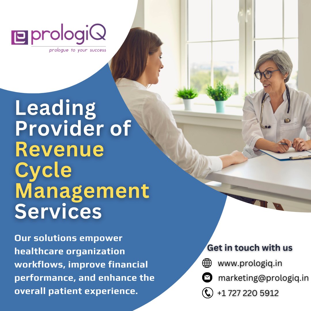 Unlock the full potential of your #healthcare organization with PrologiQ's cutting-edge #revenuecyclemanagement solutions. Partnering with @PrologiQ means gaining a trusted ally committed to your success. To know more visit: prologiq.in/revenue-cycle-… #prologiq #rcm #revenuecycle