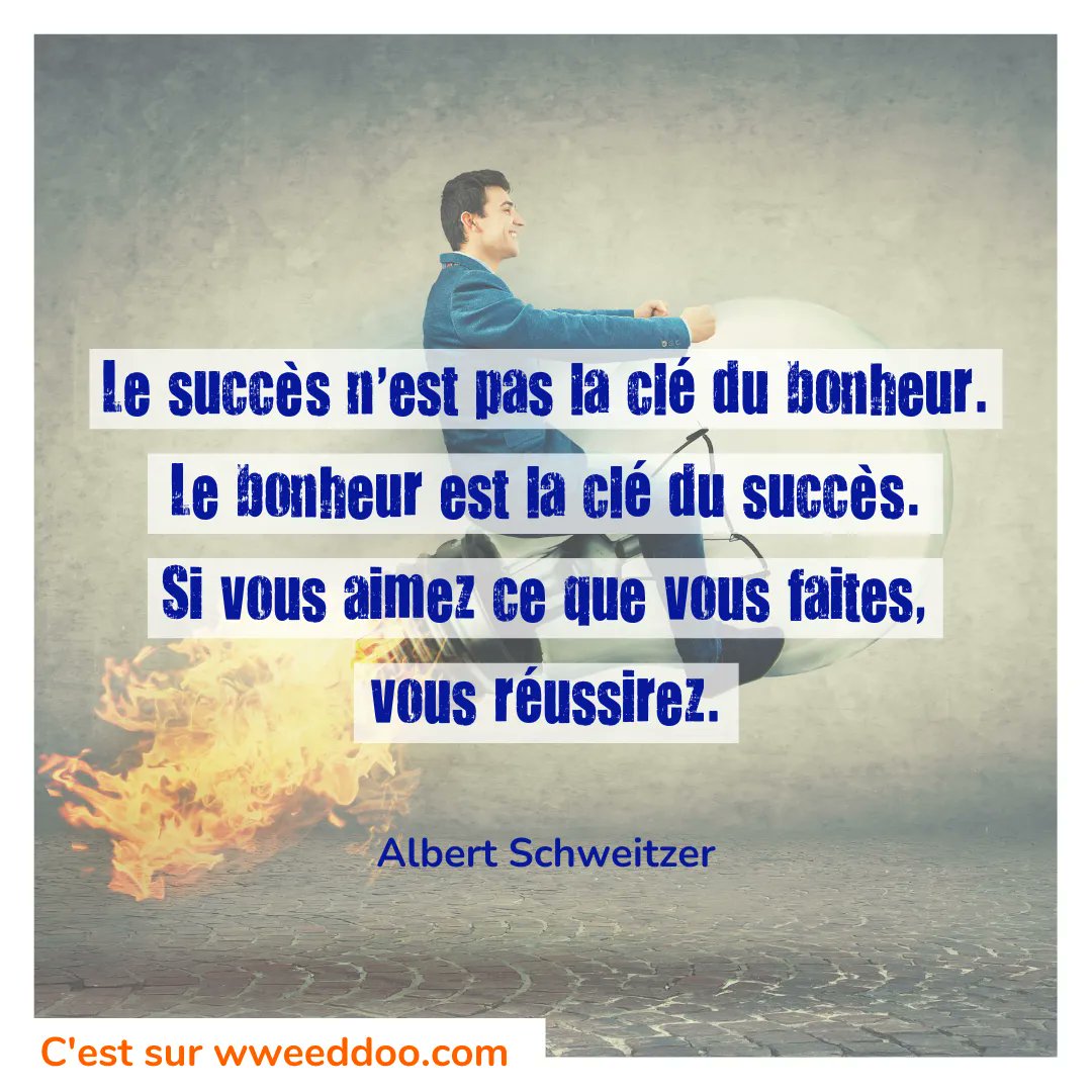 wweeddoofr's tweet image. Comme l'a bien dit Albert Schweitzer, aimer ce que nous faisons nous aidera à aller plus loin et réussir 💪

Bonne semaine 🌞

#citationdujour #success #oser #innovation #creativite