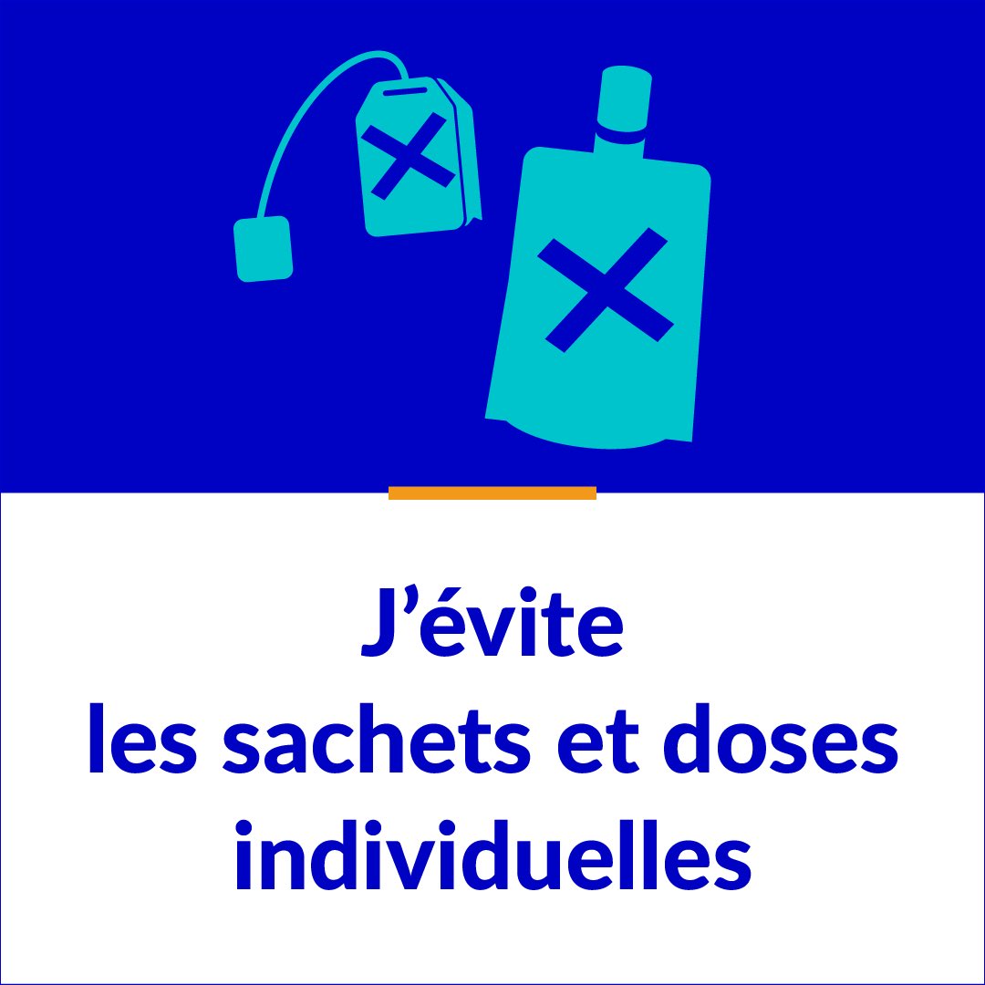 noplasticfrance's tweet photo. Jour 15 du #NoPlasticChallenge
Je boycotte les sachets et doses individuelles (sachet de thé, sachets fraîcheur...).
Préférez le vrac et le fruit frais à la compote en emballage non recyclable.
En plus, ils ne sont pas sans danger pour notre santé 😱
#Stopsingleuse #reemploi https://t.co/m30Xrism7u