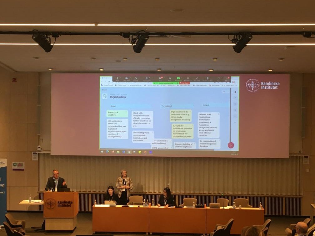 CIMEA_Naric's tweet image. At the #ENJM2023, @CIMEA_Naric Credential Evaluation and Int. Projects Units presented #digital solutions implemented to ease the work of #credentialevaluators, to boost efficiency, transparency and to contribute to fostering quality in assessment and evaluation procedures.