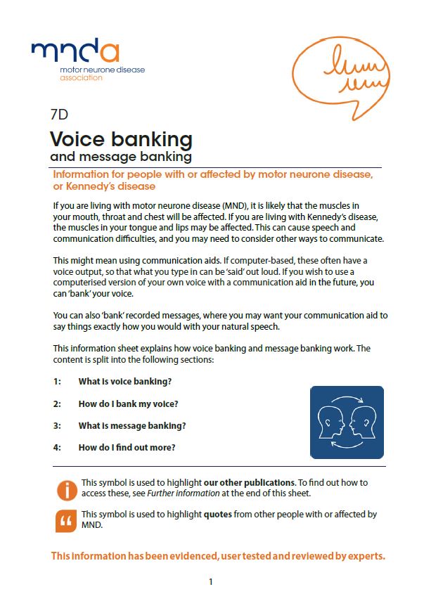 mndeducation's tweet photo. We’ve revised Information sheet 07D – Voice banking and message banking. If you decide to use a computer based communication aid this sheet explains how to bank your own voice to use with it. Find the sheet and more here: https://t.co/fY8bSjMStq https://t.co/kj5FNQYydk