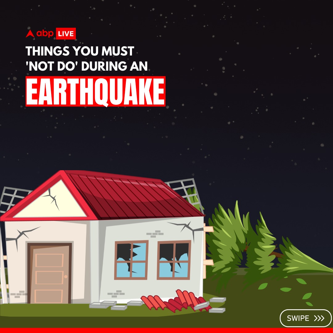 #INPICS | Around 59% of India's land mass is prone to earthquakes. Here are a few things one must not do during an #Earthquake 

#EarthquakeSafety #ABPLive