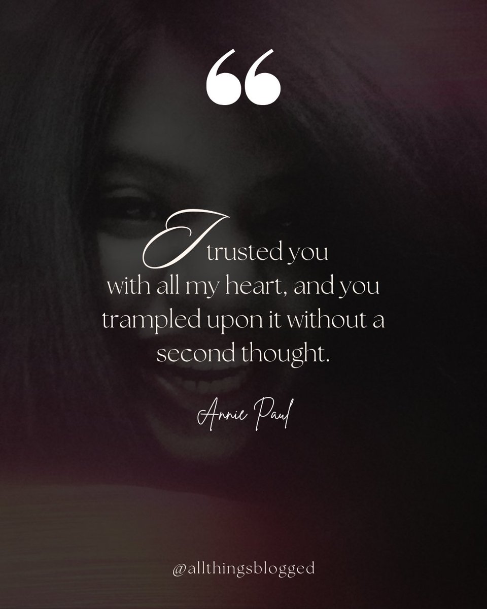 anniesmusingz's tweet photo. "Footprints of Betrayal: A Heart Trampled and Broken"
#brokentrust #heartbreak #BROKEN #shattered #betrayal #BrokenMe #quotes #quoteoftheday #quotesoftheday #quotesdaily #quotestoliveby #thoughts #RandomThoughts #writersoftwitter #WritingCommunity #creativewriting https://t.co/HVDig5xEIg
