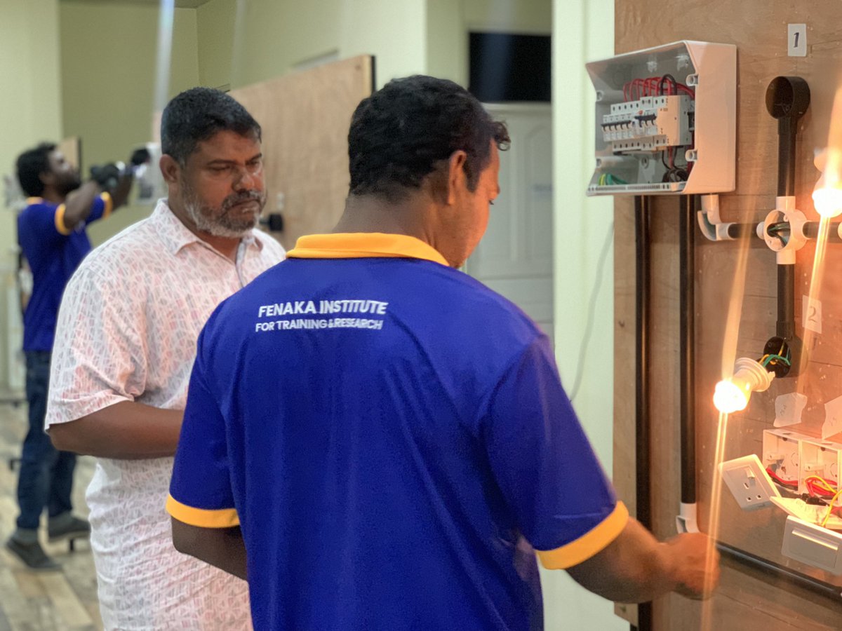 FenakaInstitute's tweet photo. Snapshots of Final MNSDA Practica  Assessment for National Certificate 3 in Electrical Installation and Maintenance course Batch 2 group 1.

#fenakainstitute 
#TeamFenaka https://t.co/zk6nqS4Fn5