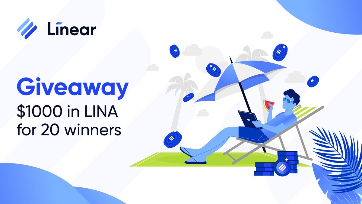 Linear Finance (@linearfinance) on Twitter photo Summer 2023 is kicking off!
Who wants some 💸 for the mood?
🍹 Follow <a href="/LinearFinance/">Linear Finance</a>
🍹 Like & retweet
🍹 Tag 6 friends
20 lucky ones will share the prize pool of $1,000 in $LINA!
⏳Winners will be announced 72 hours from now.
May this summer be incredible!
#Linear Summer 2023 is kicking off!
Who wants some 💸 for the mood?
🍹 Follow <a href="/LinearFinance/">Linear Finance</a>
🍹 Like & retweet
🍹 Tag 6 friends
20 lucky ones will share the prize pool of $1,000 in $LINA!
⏳Winners will be announced 72 hours from now.
May this summer be incredible!
#Linear