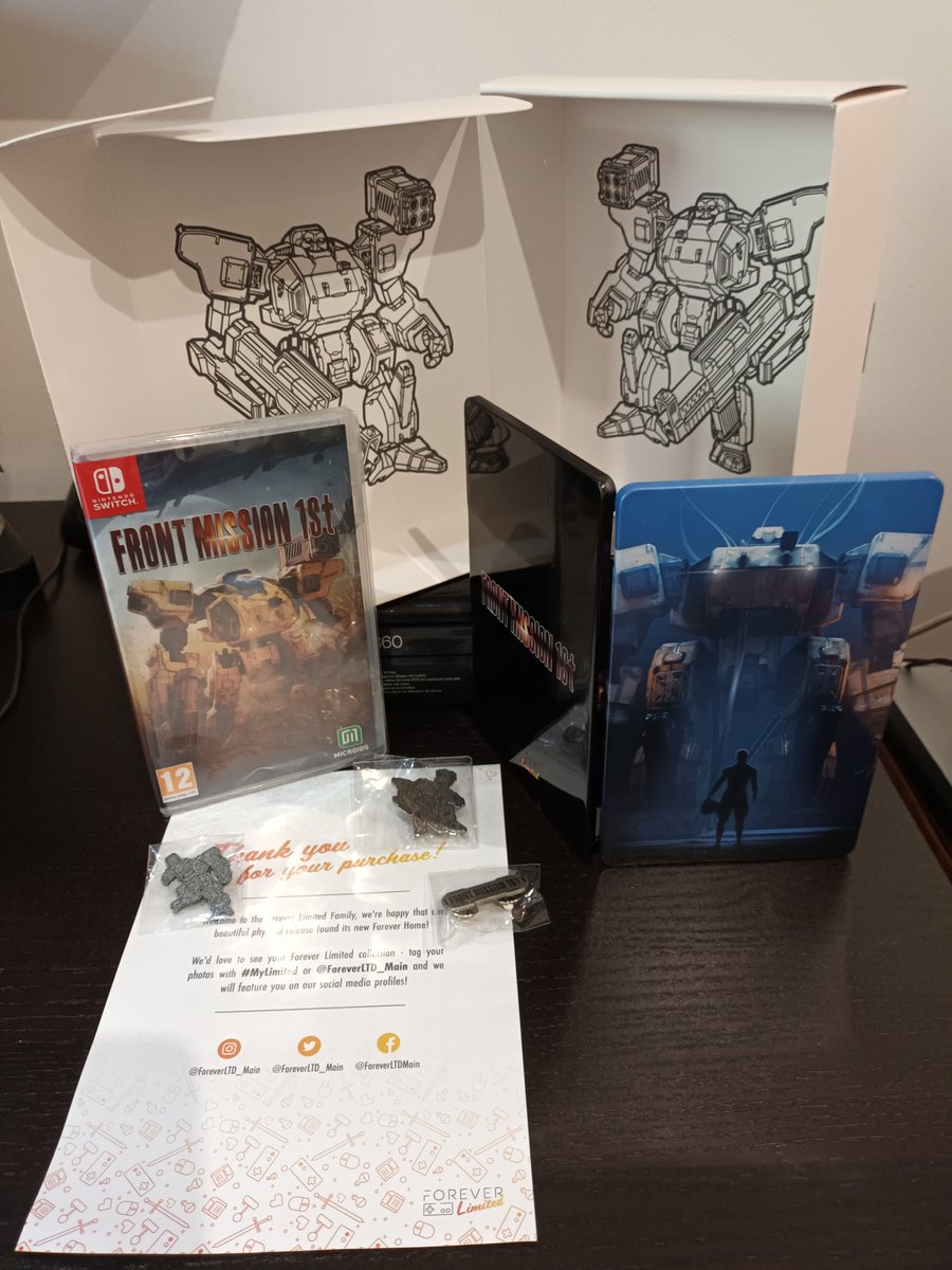 peachflavor3d's tweet photo. It has finally arrived! #MyLimited #FrontMission1st second prize from the last year giveaway held by @ForeverLTD_Main! Pretty nice edition and very well packed. Thank you so much!😁 https://t.co/uBiqneh0fE