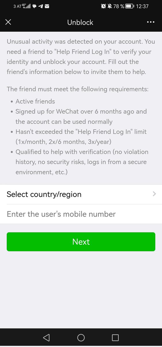 xstarrytrades's tweet photo. I'm trying to get my Wechat account back but I need someone to verify for me :( could someone maybe help me out? https://t.co/OIKaDeDA4Q